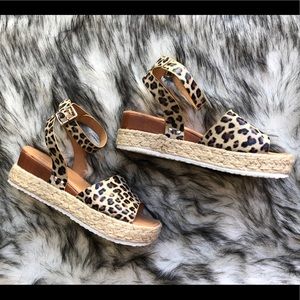 Cheetah print espadrilles